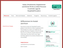 Tablet Screenshot of hostalzentrum.com